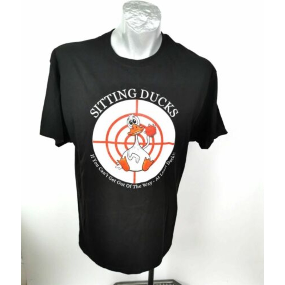 Sitting Ducks Hanes T-Shirt Size L Tagless  SS New